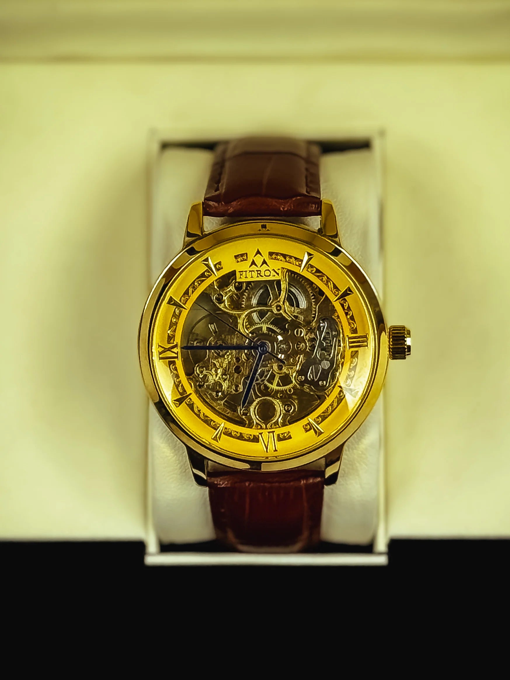 Fitro Leather Strap Watch