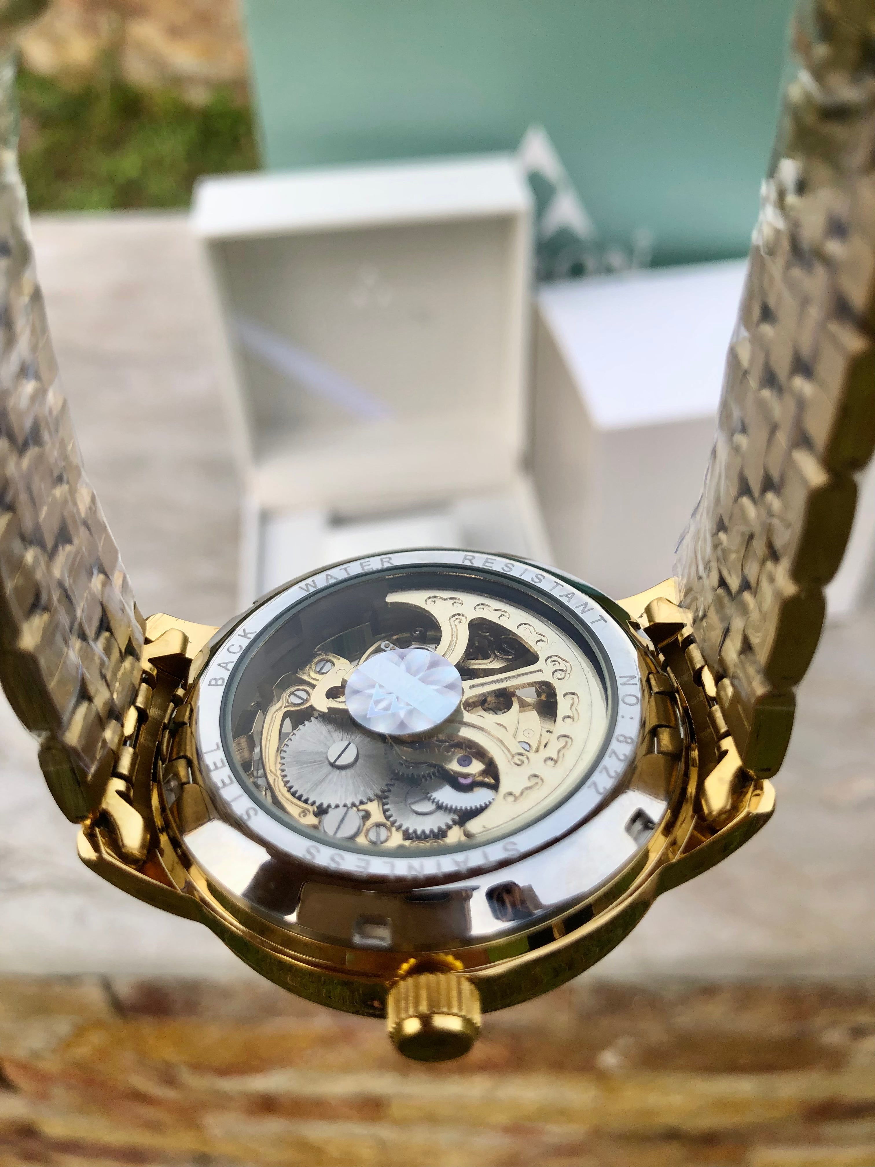 PREMIUM FIITRON AUTOMATIC SKELETON LATEST MASTERPIECE WATCH(With BOX&BAG)