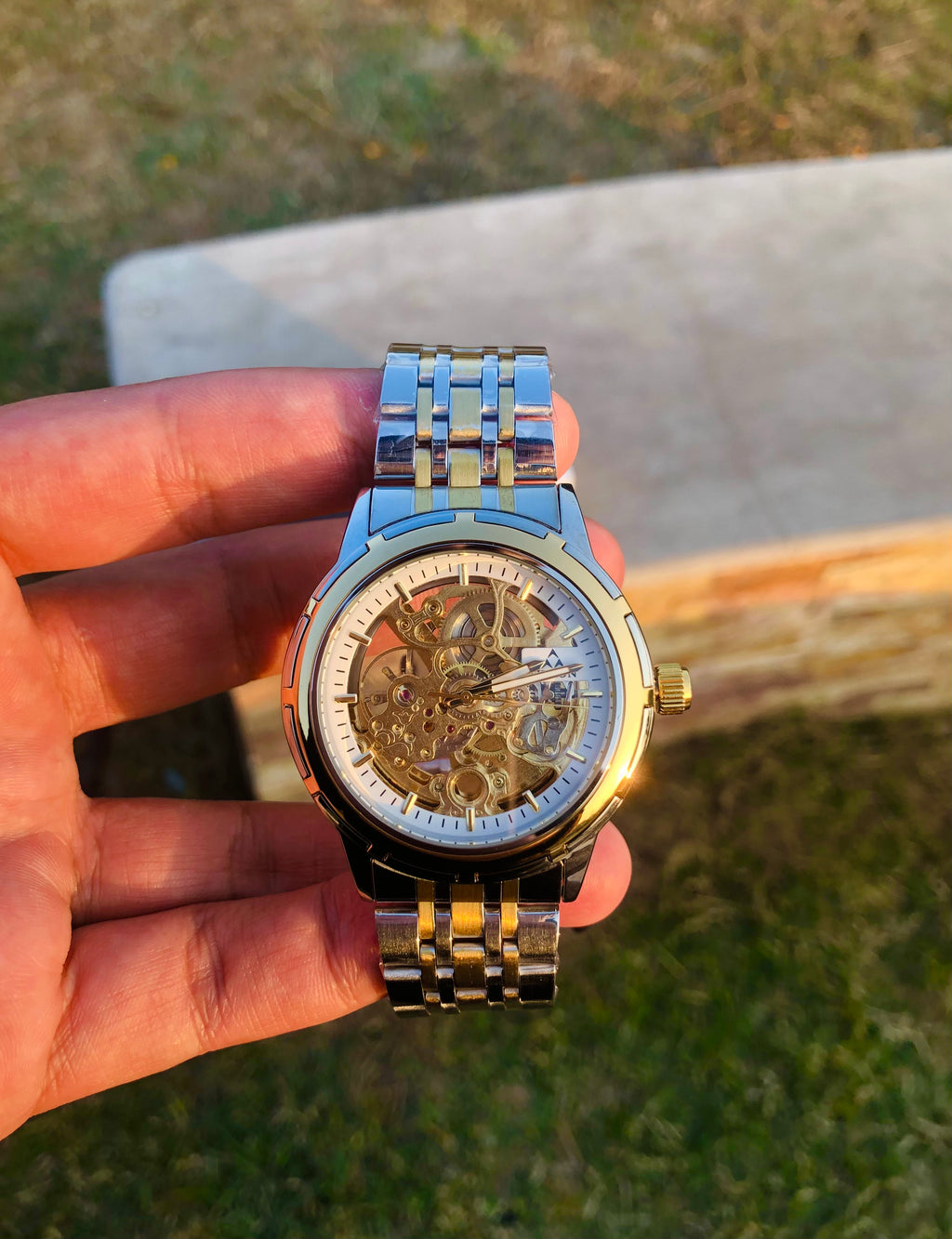 LATEST PREMIUM SKELETON AUTOMATIC WATCH (PREMIUM BOX AND BAG INCLUDED)