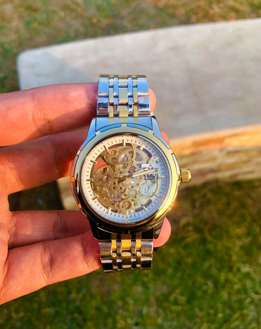 LATEST PREMIUM SKELETON AUTOMATIC WATCH (PREMIUM BOX AND BAG INCLUDED)