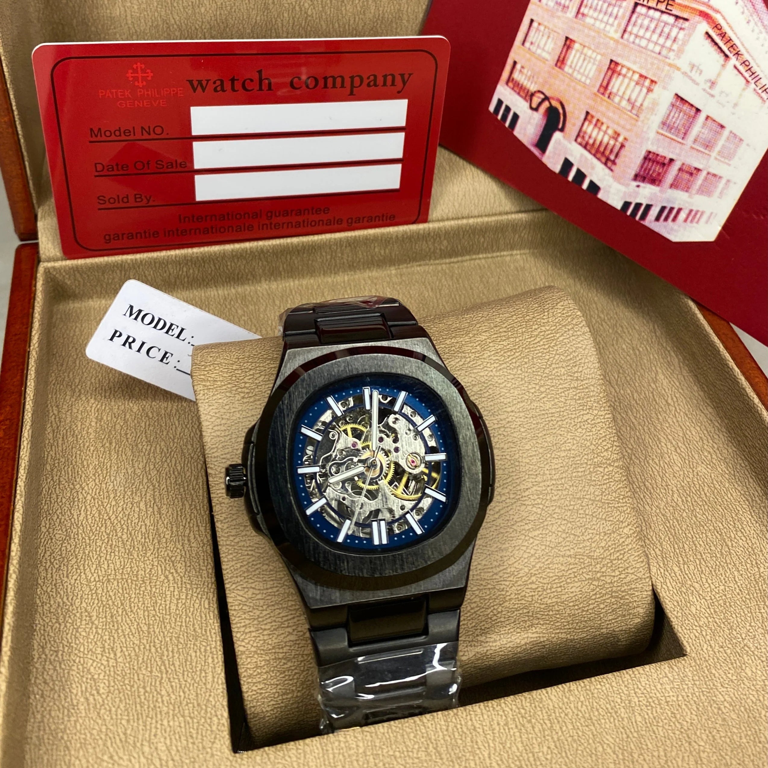 BWIN Skeleton Automatic (Black-Blue)
