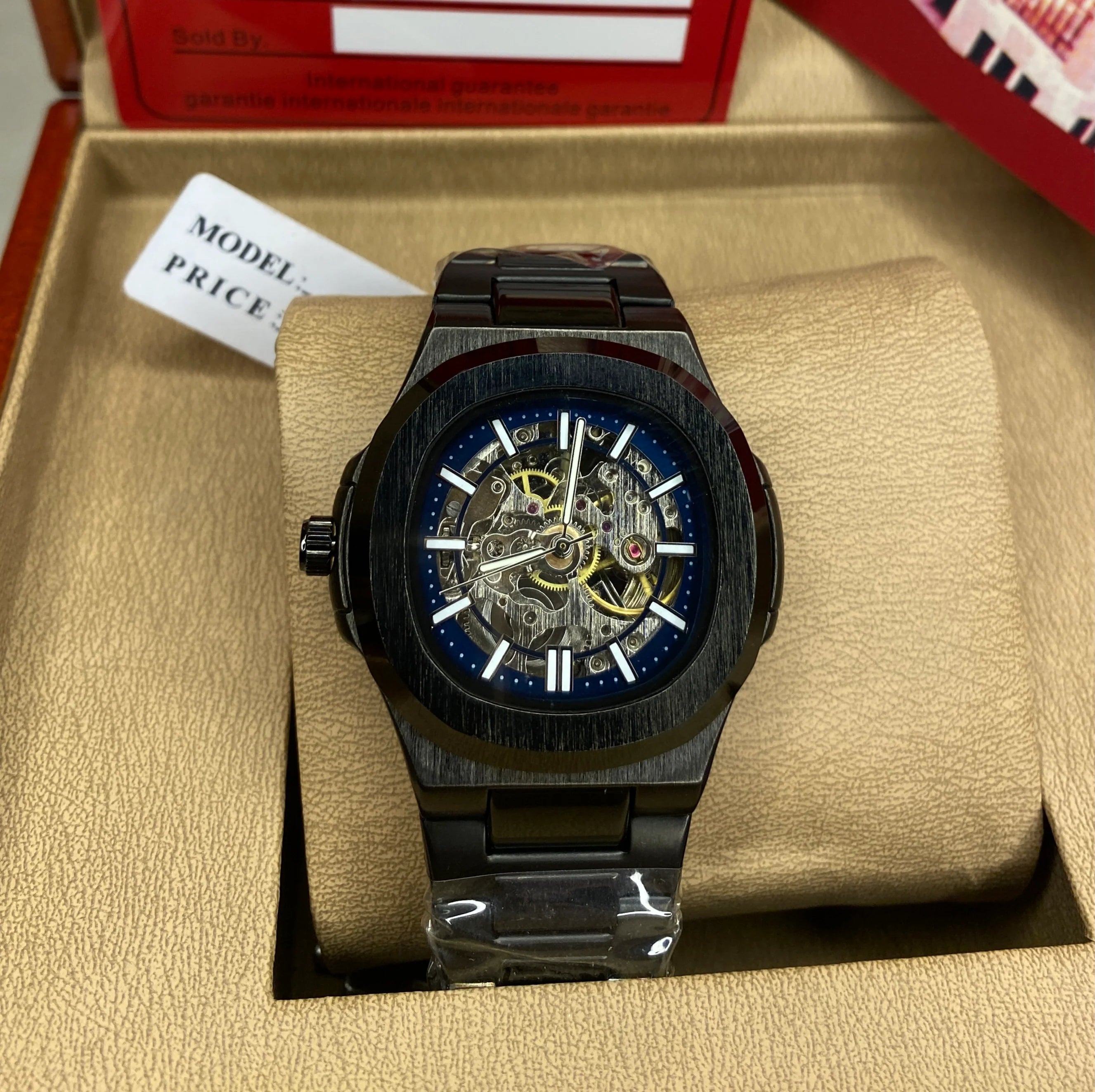 BWIN Skeleton Automatic (Black-Blue)
